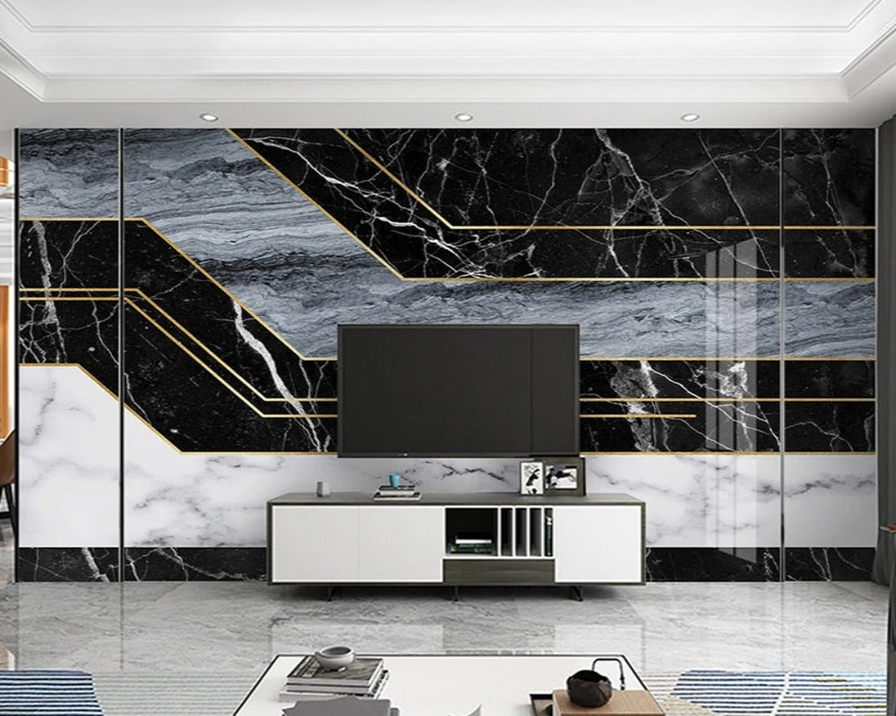 3D Wallpaper Marble Geometric